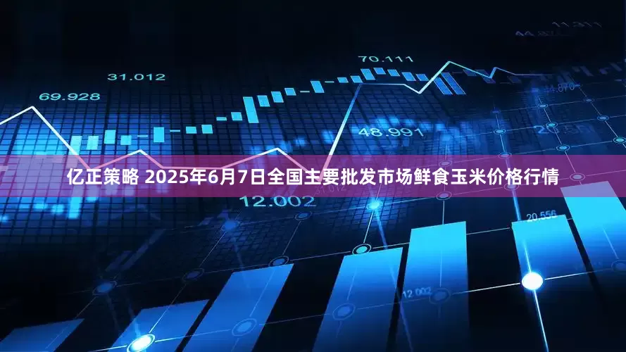 亿正策略 2025年6月7日全国主要批发市场鲜食玉米价格行情